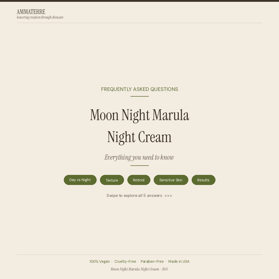 MOON NIGHT MARULA - Crema de Noche
