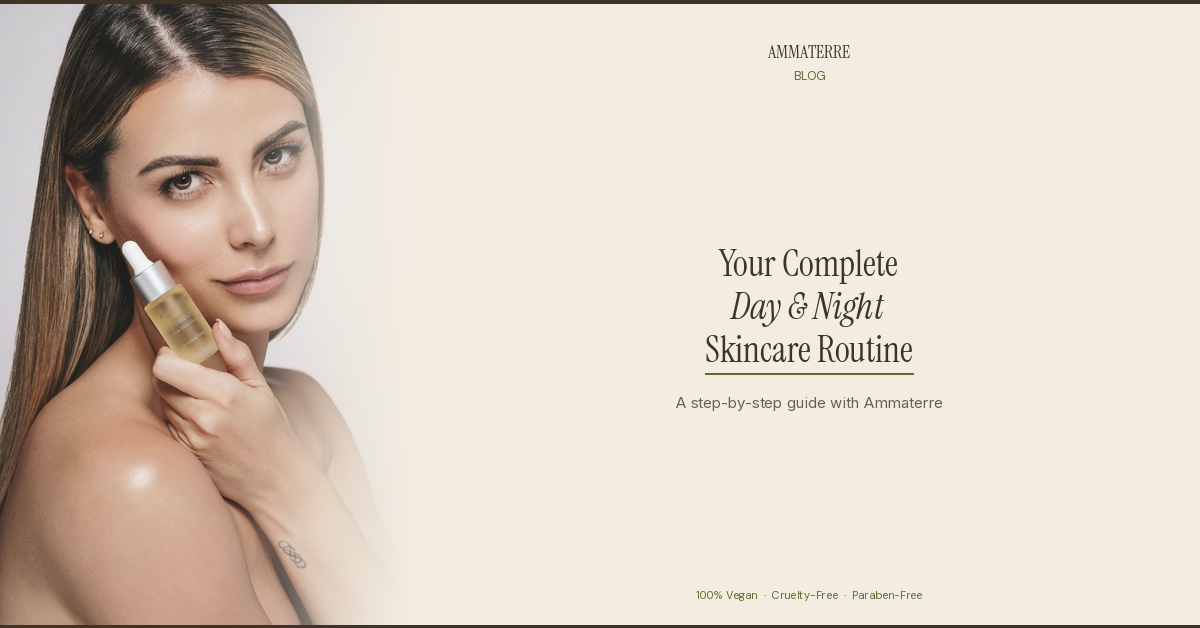 Your Complete Day & Night Skincare Routine with Ammaterre