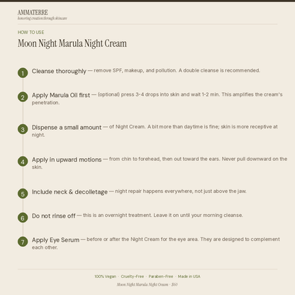 MOON NIGHT MARULA - Crema de Noche