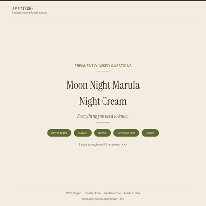MOON NIGHT MARULA - Crema de Noche