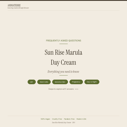 SUN RISE MARULA - Day Cream