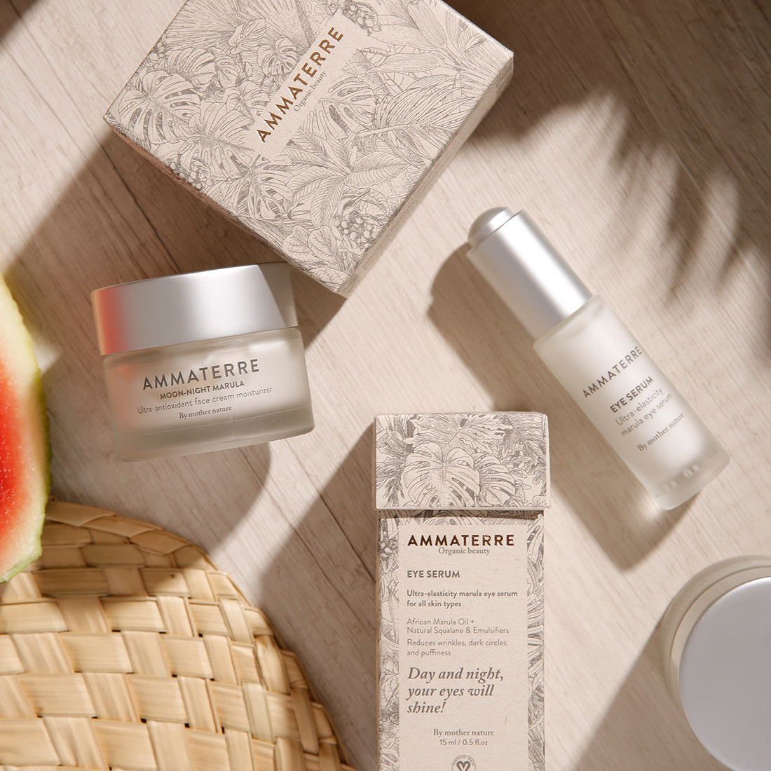 MOON NIGHT MARULA &amp; EYE SERUM - Night Cream &amp; Eye contour