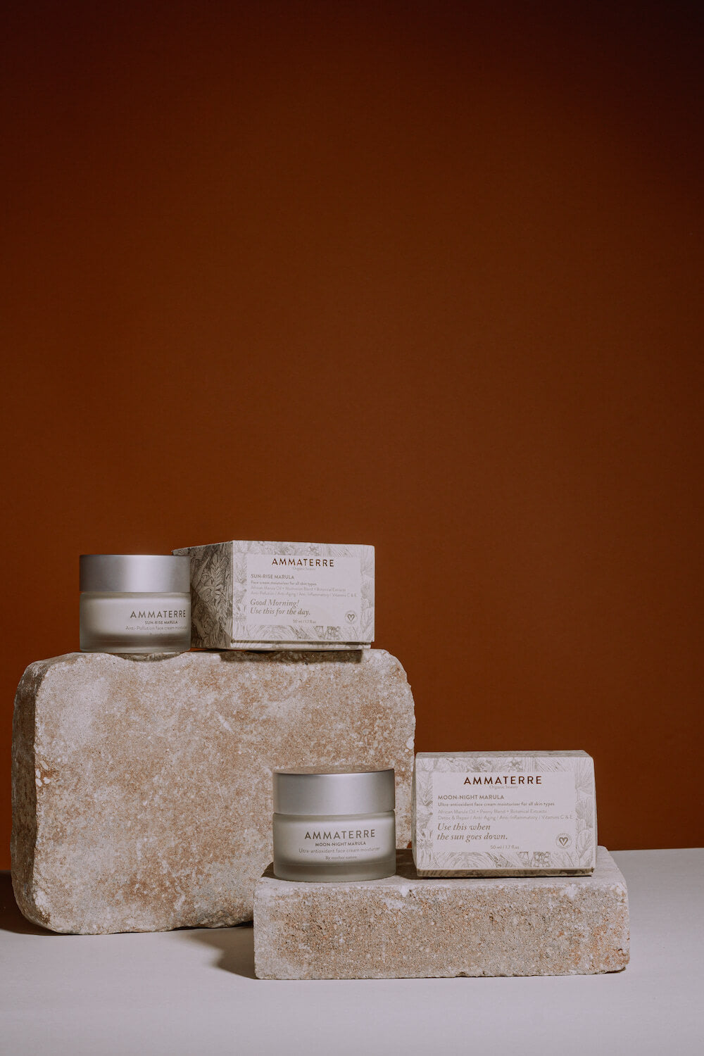 SUN RISE &amp; MOON NIGHT MARULA - Day Cream and Night Cream